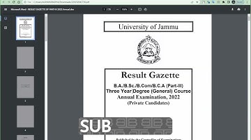 Results of B.A, B.SC, B.COM Part 3rd private candidates of Jammu University | How to download