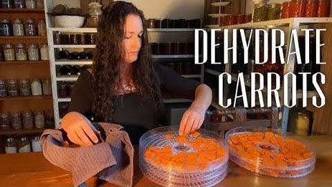 DEHYDRATE CARROTS Using A Dehydrator / Dehydrating Carrot / Dehydrated