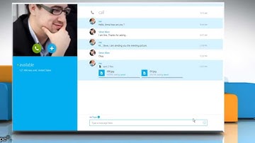 How to Send Files and Photos over Skype® for Windows® 8
