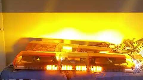 Code 3 Excalibur Amber 8 strobe F & R Arrowstik