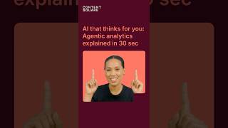 Agentic analytics: the AI that tells you what to do, not just what happened #ai #agenticai