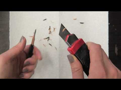 How to Sharpen a Pencil With A Knife for Drawing