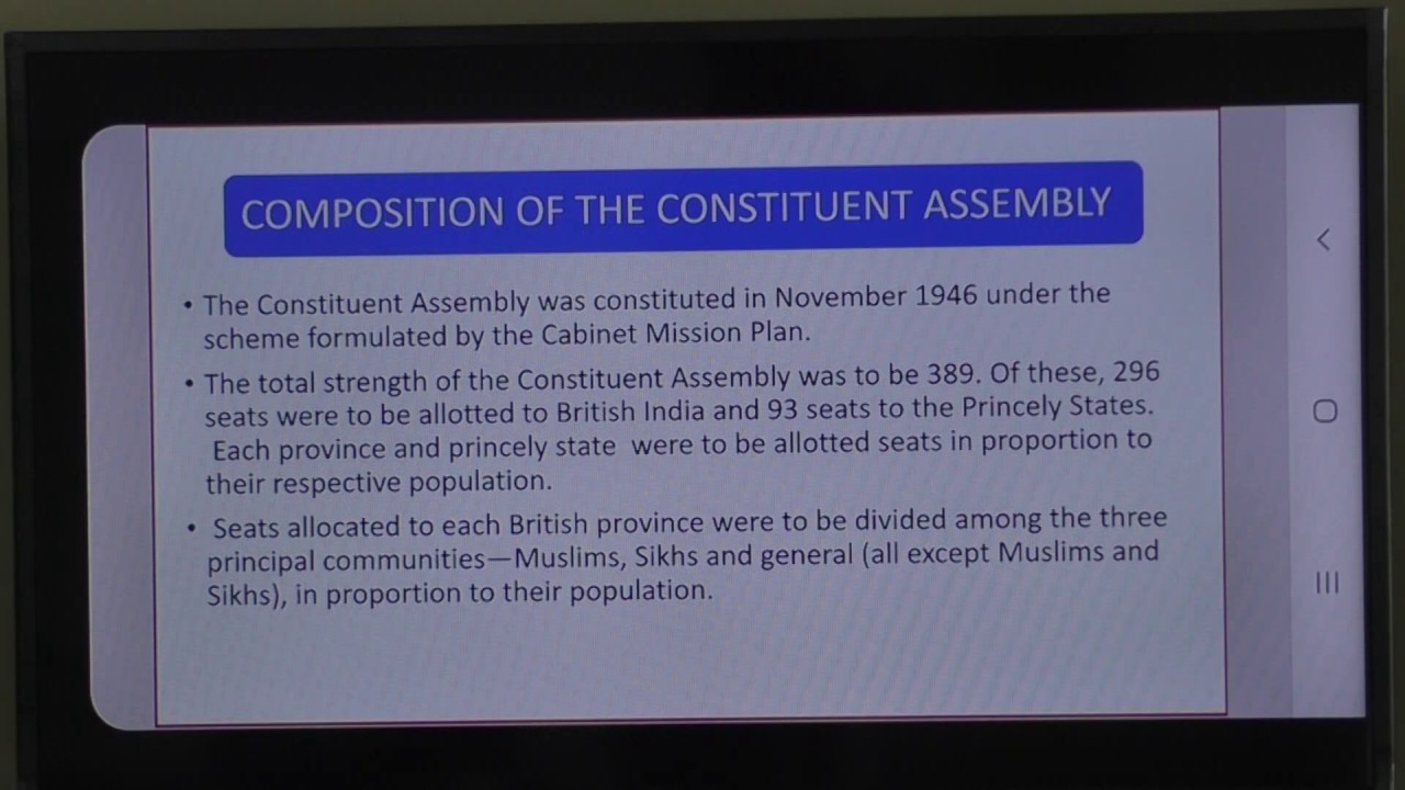 OF THE CONSTITUENT ASSEMBLY" BY MANAV FOR UPSC/CGL/MPPSC