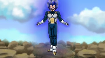 Vegeta Ultra Blue | Speed Animation | Made in Krita and Opentoonz