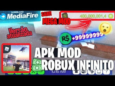 NOVO/ MOD MENU DE ROBLOX FUNCIONANDO/ DANDO ROBUX INFINITO?/ COMO TER ROBUX  INFINITO NO ROBLOX✓ 