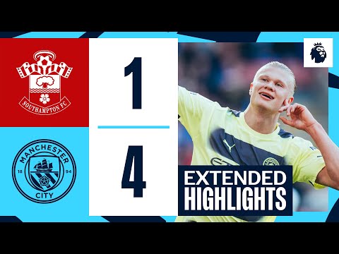 EXTENDED HIGHLIGHTS | Southampton 1-4 Man City | Haaland bicycle kick and KDB milestone