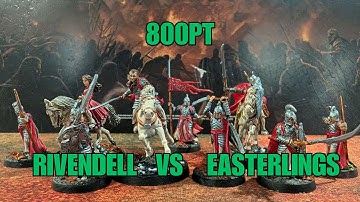 Grand Army of the South vs Rivendell 800pt MESBG Battle Report