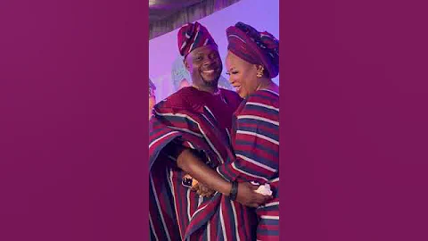 Kunle Afod and his Wife on Dance floor