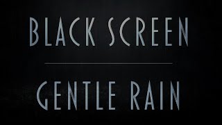Gentle Rain | Open Window In The Suburbs | Pure Black Screen For Dark Rooms | 8hrs