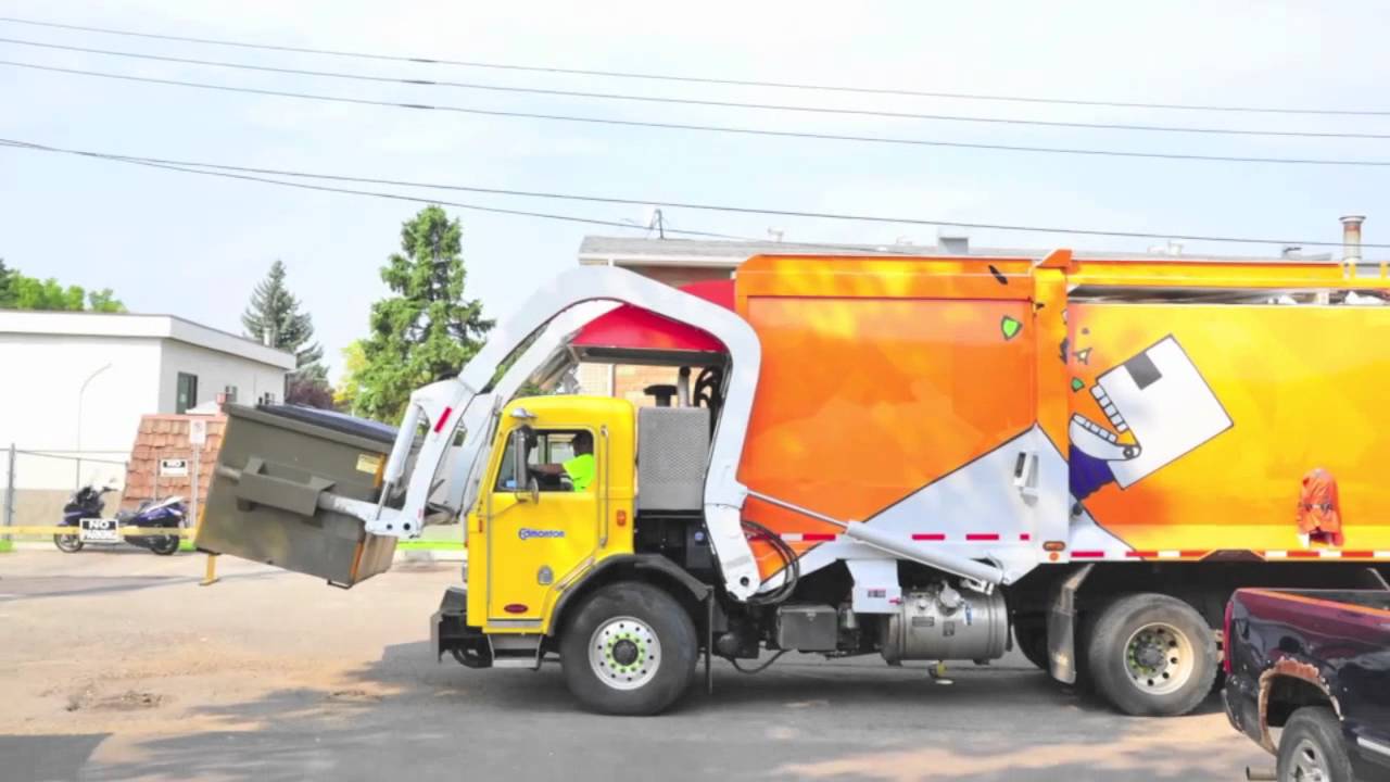 Edmonton garbage truck YouTube
