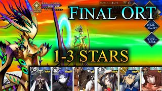 Final ORT Boss Fight - ORT Xibalba - 1-3 Star Setup [FGO]