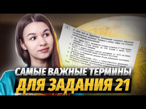 Разбор терминов для задания №21 по банку ФИПИ