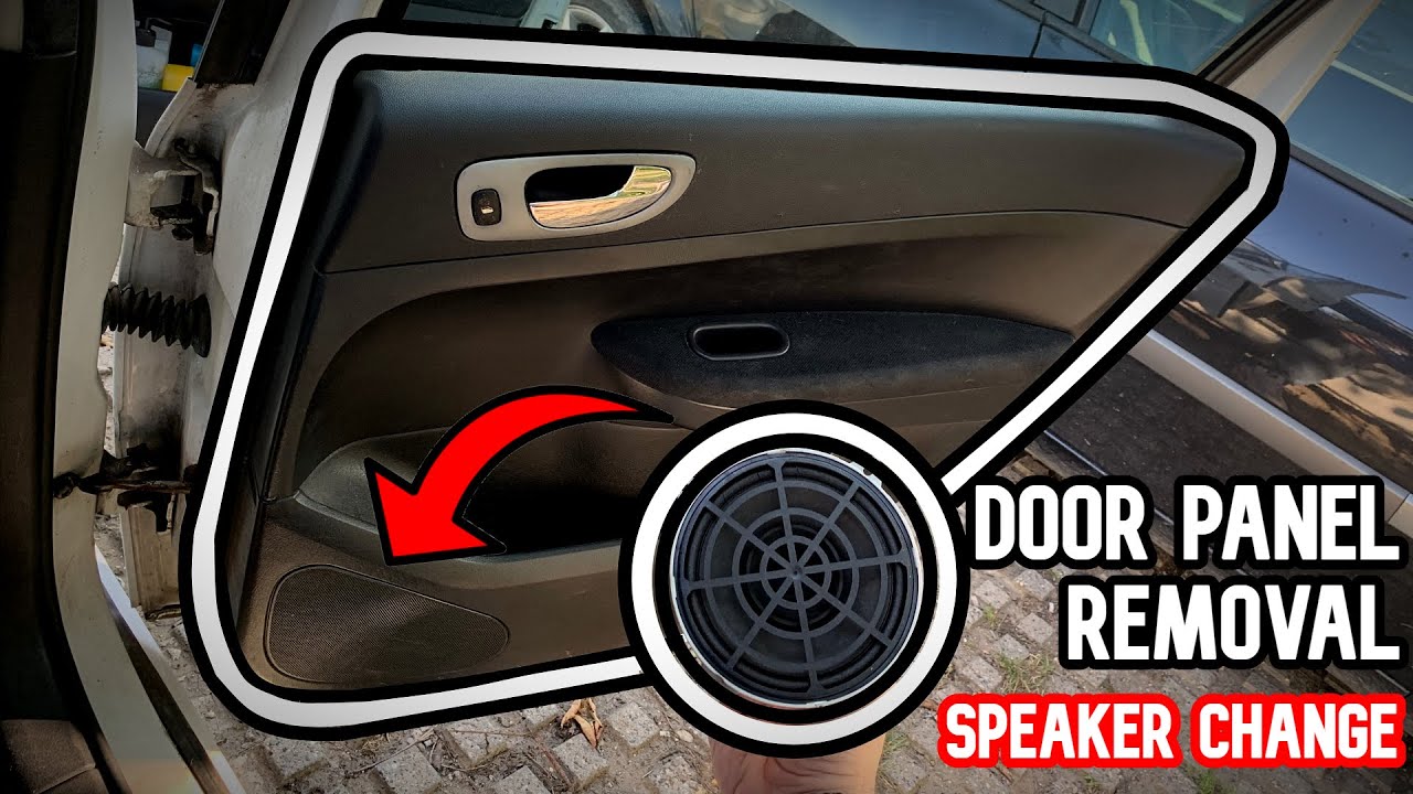 How to remove door panel / Change speaker Peugeot 307 YouTube