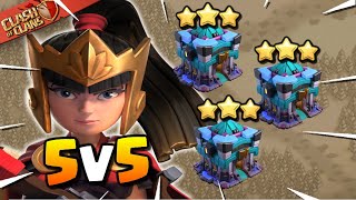 ONEHIVE vs KING JEFFREY - TH13 5v5 War (Clash of Clans)