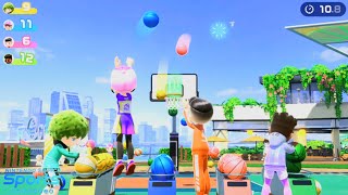 Nintendo Switch Sports | Basketball Gameplay - 2 Player "Suck at Basketball" screenshot 4