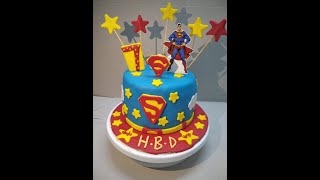 سوبر مان كيك   super hero cake