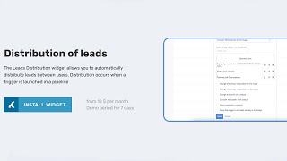 Widget Distribution of leads for Kommo