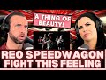A great song for weddings first time hearing reo speedwagon  cant fight this feeling reaction