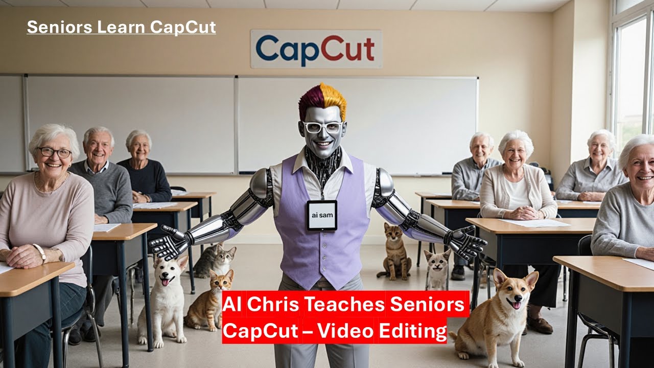 Seniors Learn CapCut FAST with AI Sam — Simple, Fun & Beginner Friendly!