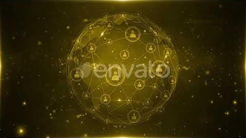 Online Connection Yellow Background Loop 4k | Motion Graphics - Envato elements
