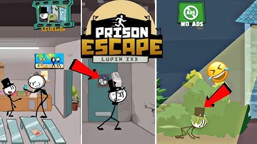 Prison Escape:🤣🤭 Prison break Stickman Story - Gameplay Walkthrough All Levels 1-10 (Android, iOS)