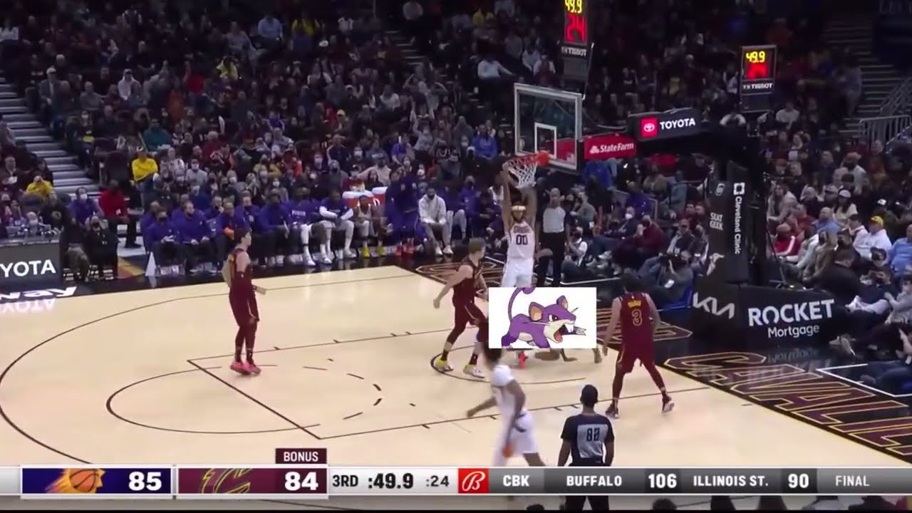 Javale McGee Dunks Over Cameron Payne (Rattata)