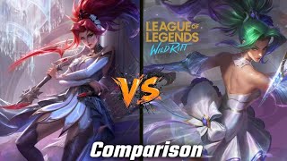 Prestige Select Crystal Rose Akali vs Crystal Rose Akali | League of Legends Wild Rift