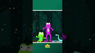 Dancing Colorful Frog Finger Family #nurseryrhymes #kidssong #shorts