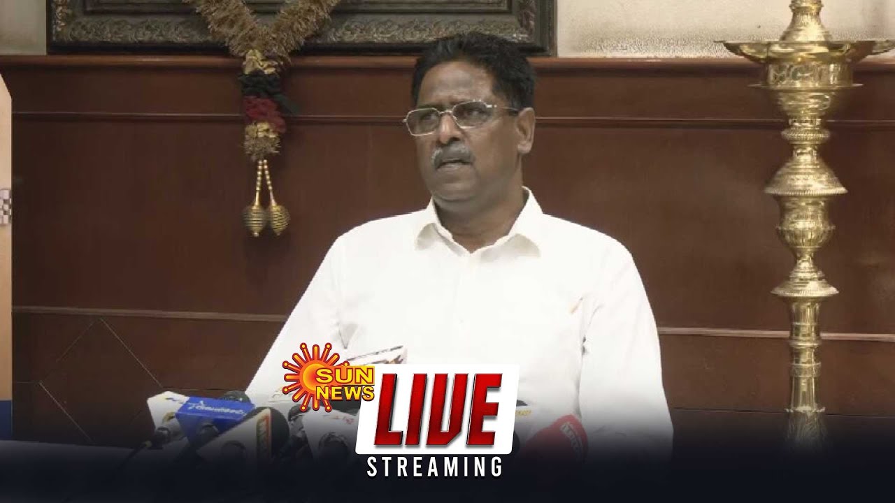 N R Ilango Dmk 🔴LIVE : DMK NR Elango Press Meet | Sun news - YouTube