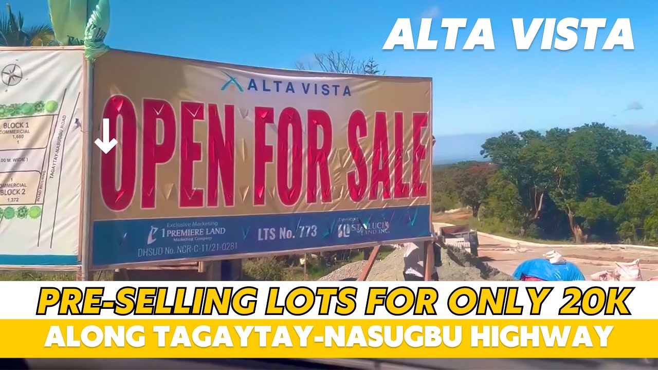 Alta Vista along TagaytayNasugbu Rd. Lots for SaleInvestmentHouse
