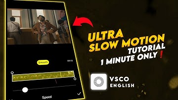 Ultra Slow-motion Like After Effect 😳👌In vsco | Vsco Tutorial | Mishal Tutorials