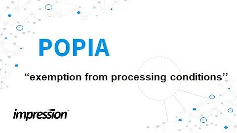 Impression | POPIA | Exemption from Conditions