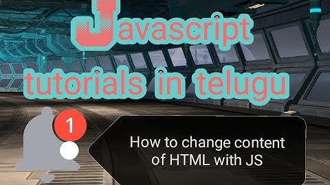 How JS can change HTML content || Javascript tutorials in telugu