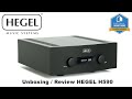 Unboxing and Review of Hegel H590 Music Systems inside what is the best audiophile room set up.