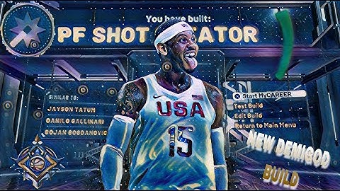 NEW* DEMIGOD BUILD HOW TO MAKE A SHOT CREATOR AT POWER FORWARD ON NBA 2k20! RARE BUILD