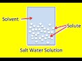 Solubility and Solutions Concepts