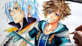 Kingdom Hearts 2 【WATERCOLOR SPEEDPAINT】