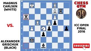 Magnus Carlsen vs Alexander Grischuk. ICC Open Final 2016.