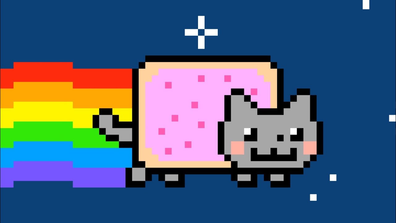 Игра нян кэт. Nyan Cat продали. Пиксельные игры про котов.