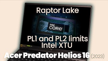 How to limit PL1 and PL2 using Intel XTU | Raptor Lake mobile tuning