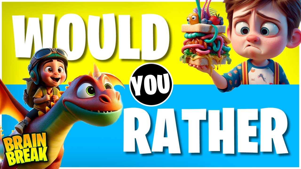 New Years Would You Rather 🎉 Freeze Dance for Kids 🎉 Brain Break 🎉 Just ...