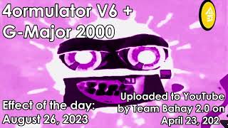 Klasky Csupo effect of the day: 4ormulator V6 + G-Major 2000