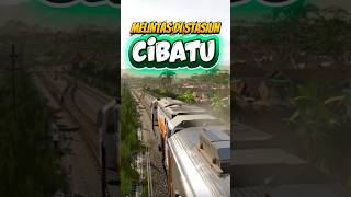 KA SANGKURIANG MELINTAS LANGSUNG DI STASIUN CIBATU, KABUPATEN GARUT, JAWA BARAT