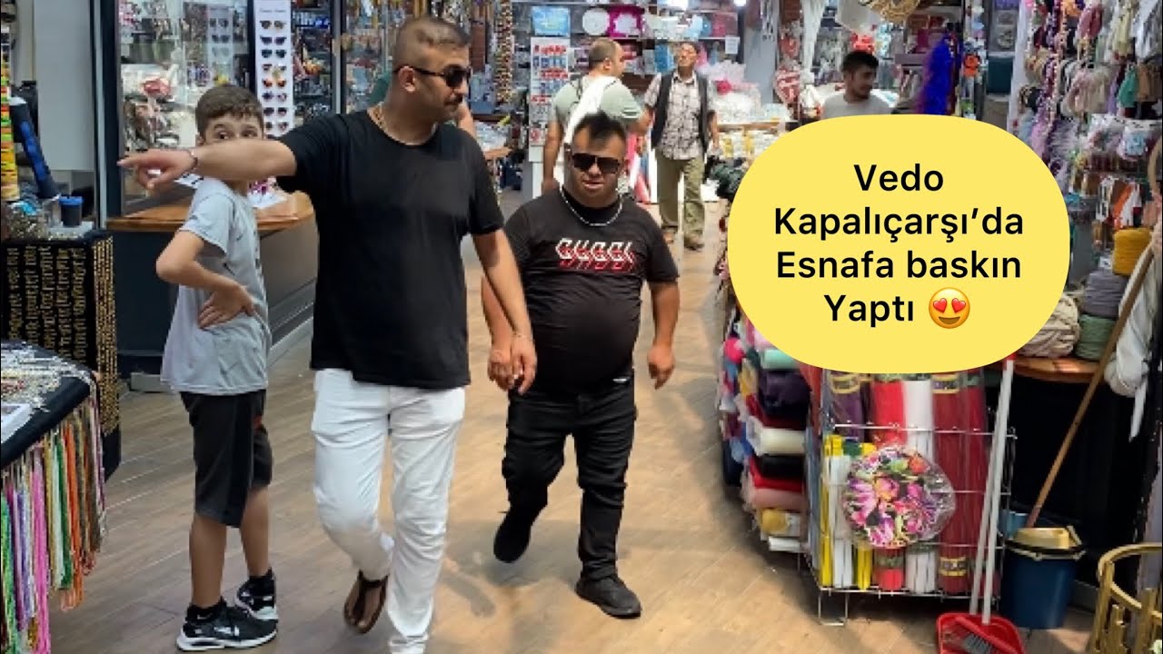 VEDOYALA ALIŞVERİŞE ÇIKTIK. Esnafa rajon keserek para topladı. 😁 #vedomurat #kapalıçarşı #mersin