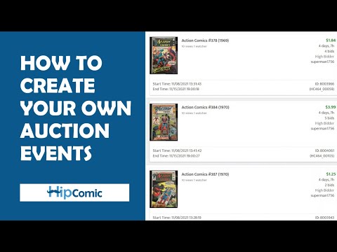 How to Create Your Own Auction Events - video from HipComic