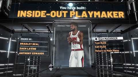 NBA 2K22 Bardley Beal Exact Build Inside-Out Playmaker Current Gen