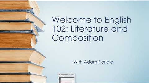 Welcome to ENG 102!