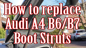 How to replace Audi A4 B6/B7 Boot/Tailgate/Rear hatch Struts