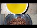 طريقه عمل زيت اللوز الحلو في البيت بطريقه سهله وجميله