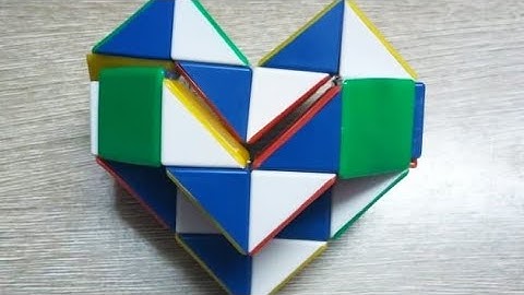 || How to make Standing Heart With Snake Cube || Cubical Art